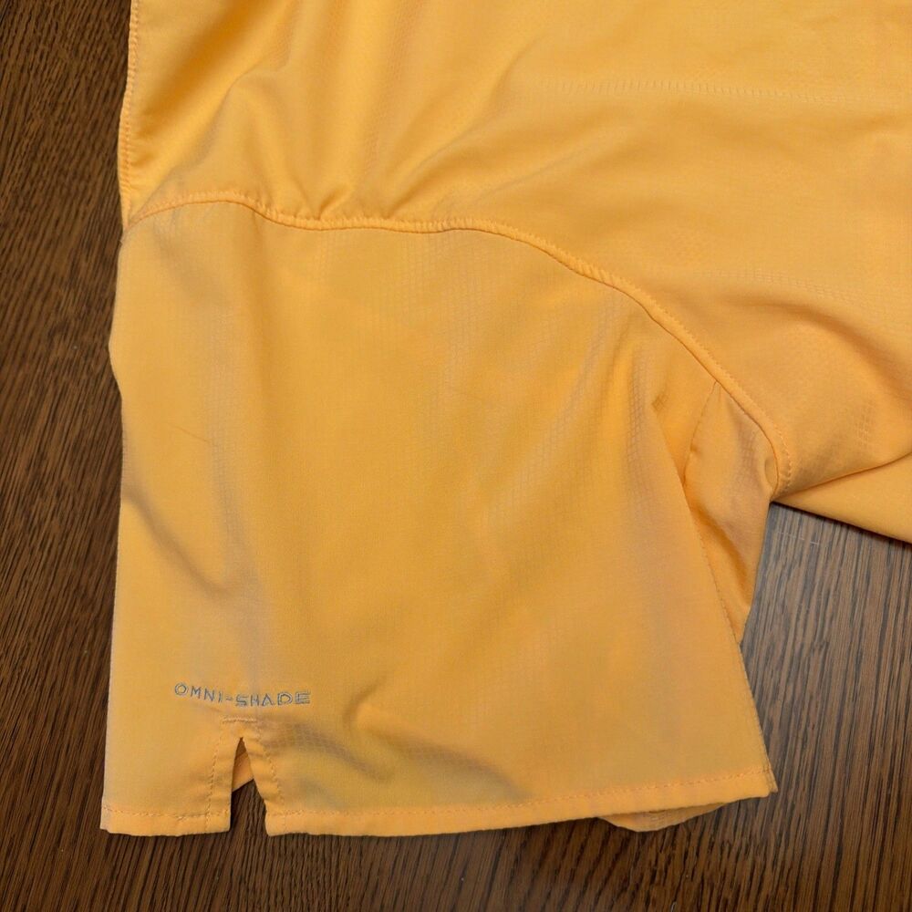 Columbia PFG Omnishade Women’s 3X Short Sleeve Orange Shirt - Picture 10 of 15